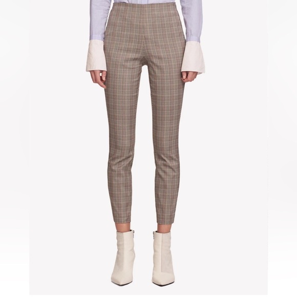 Rag & Bone Simone Skinny Pant in Ivory Black Multi Glen Plaid sz 6 - Picture 14 of 14